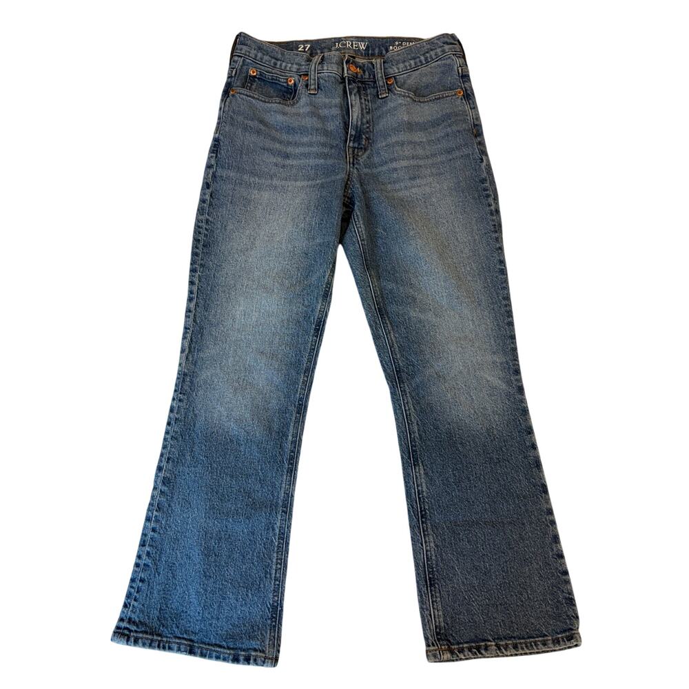 J.Crew 9" Demi Boot Cut Jeans in Classic Denim Wash size 27